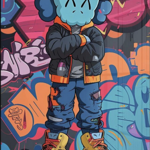 Graffiti Colorful Fan Art Collection