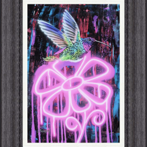 Humming Bird and The Neon Flower