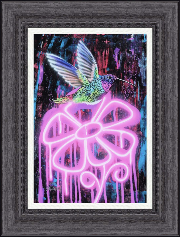 Humming Bird and The Neon Flower