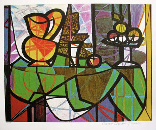 Pitcher And Bowl Of Fruit