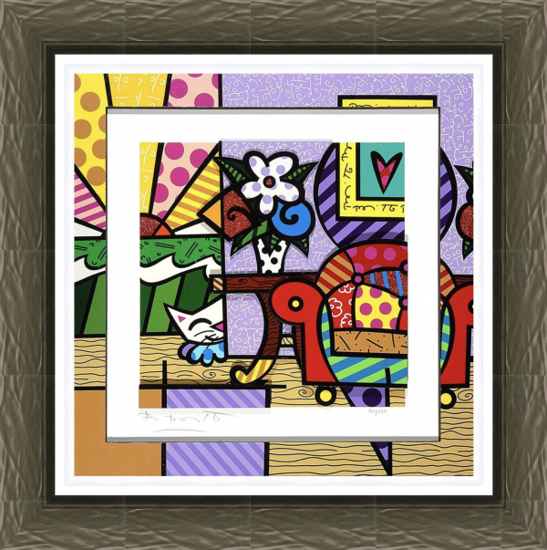 Still Life with Cat and Heart