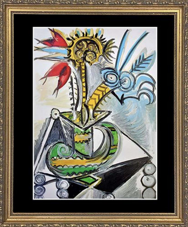 Vase of Flowers on a Table (Vase de fleurs sur une table)