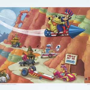 Wacky Races - Cliff Scene