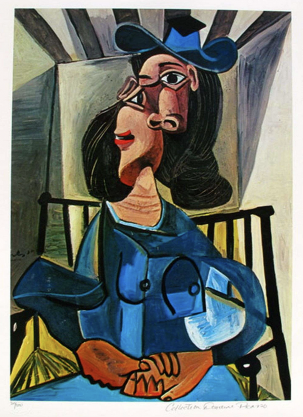 Woman With A Hat Seated
