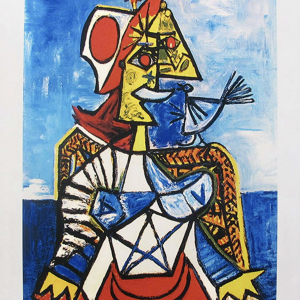 Woman With Red And White Hat