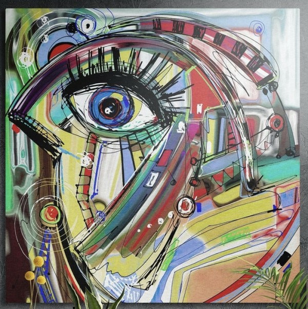 Picasso Style Brushed Aluminium 1