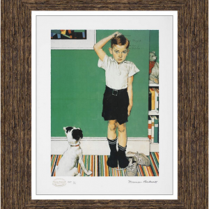 He''s Going to be Taller than Dad - Norman Rockwell